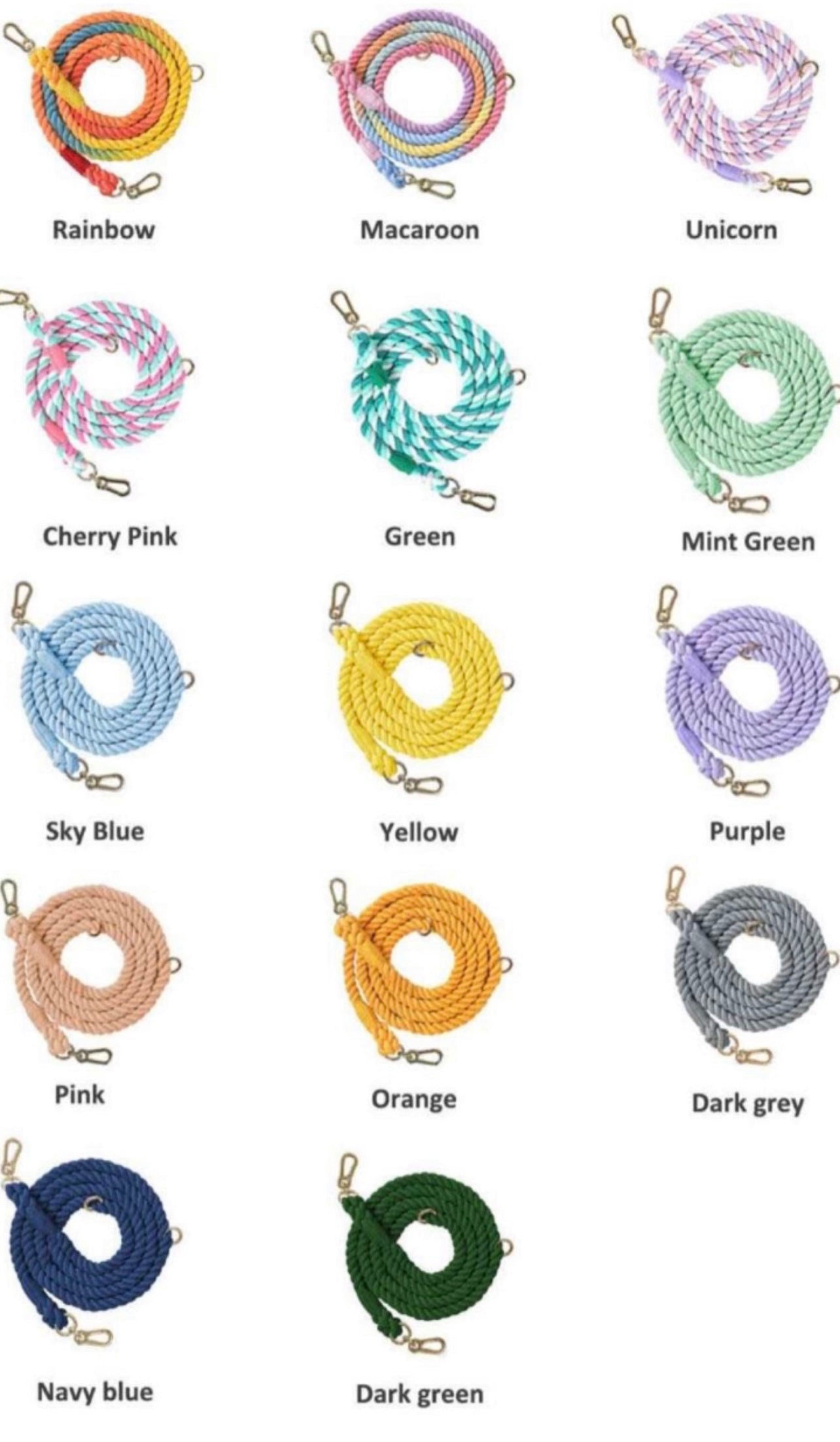 Happy Dog Hundeleine -Farbe wählbar-