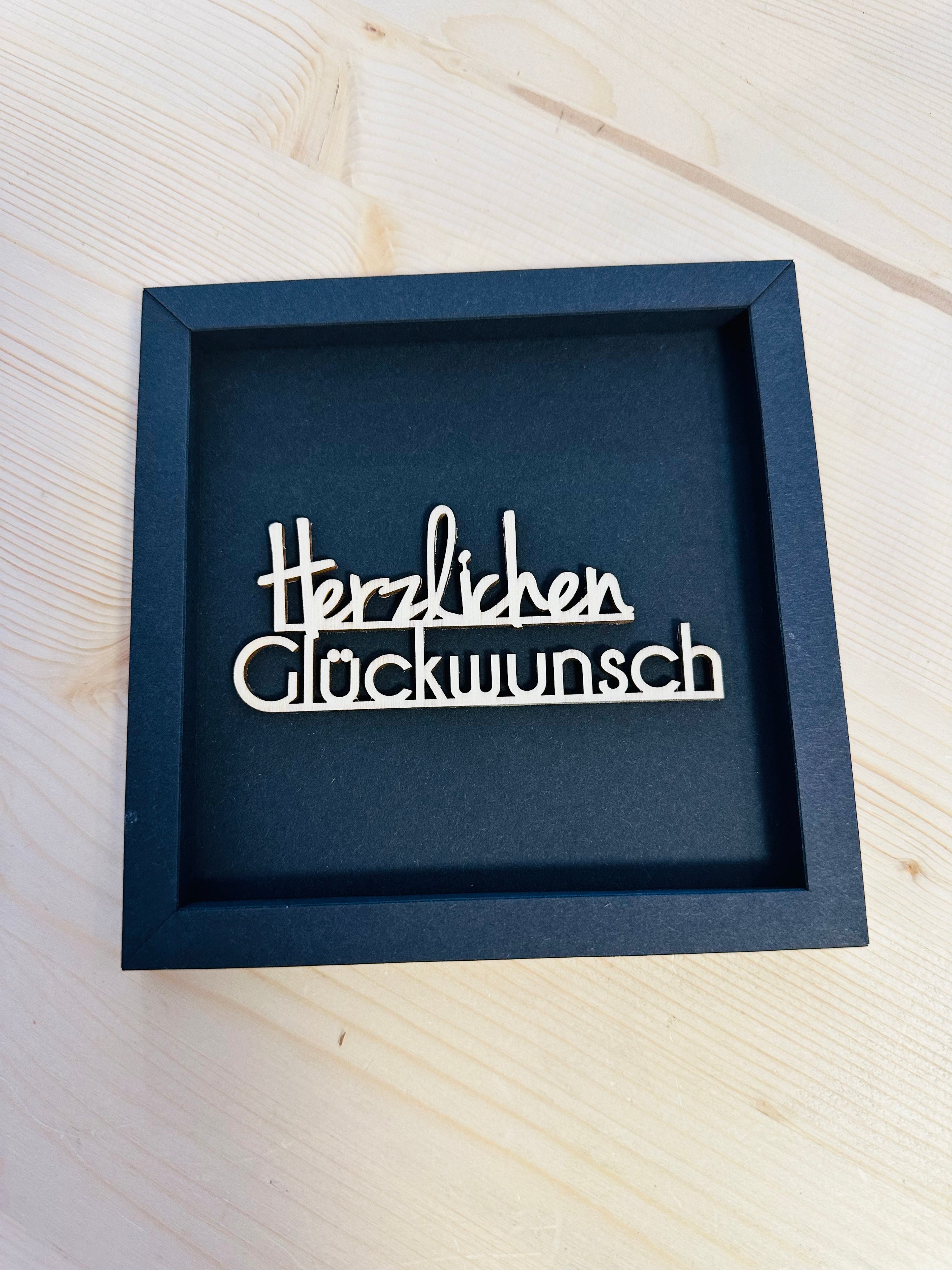 Woody Words -Herzlichen Glückwunsch- mittel