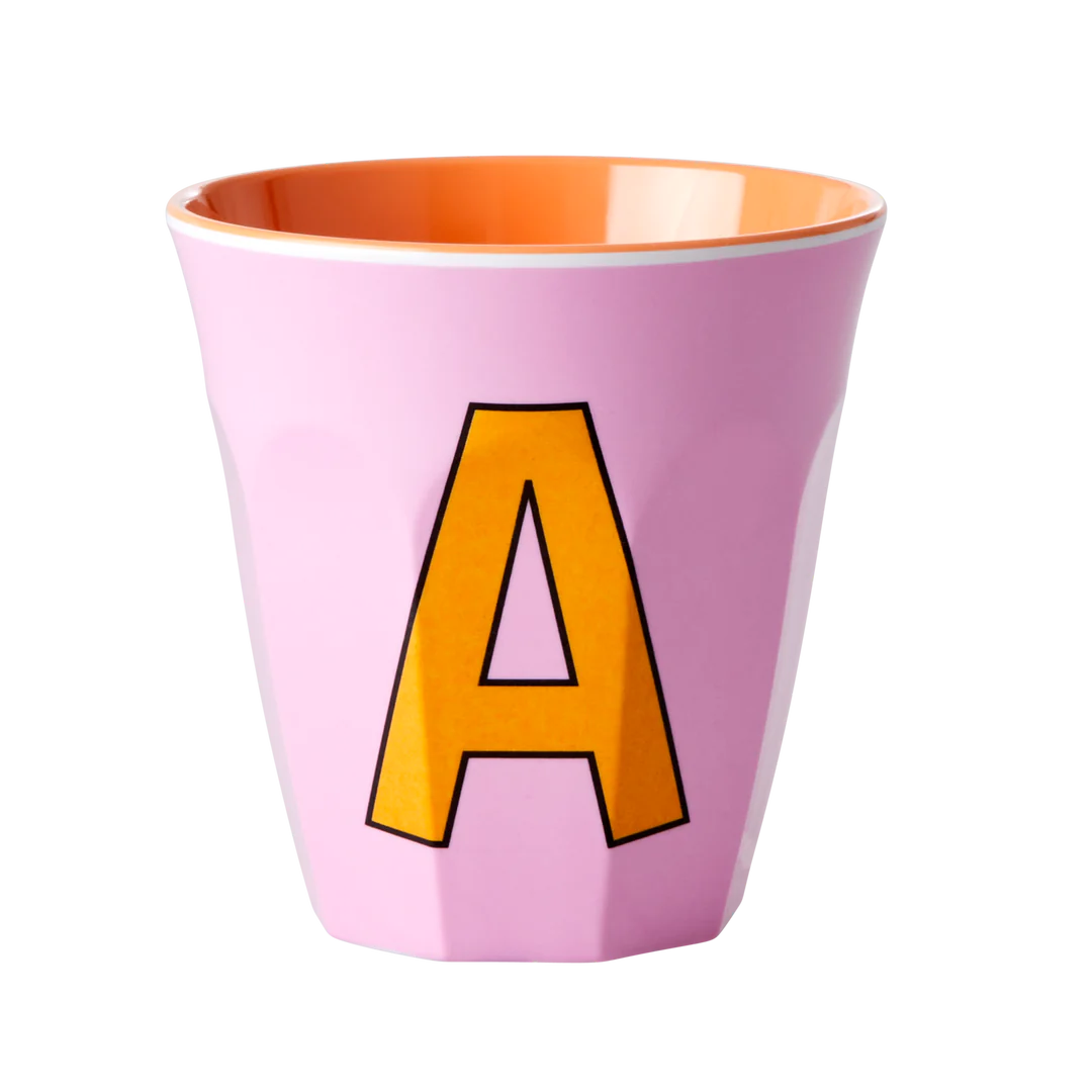 Happy Letter Mug -rosa-