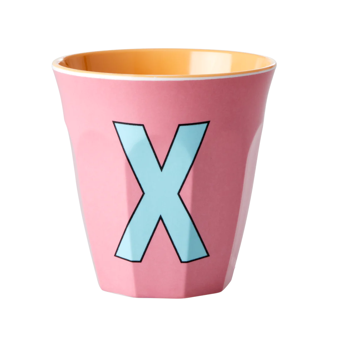 Happy Letter Mug -rosa-