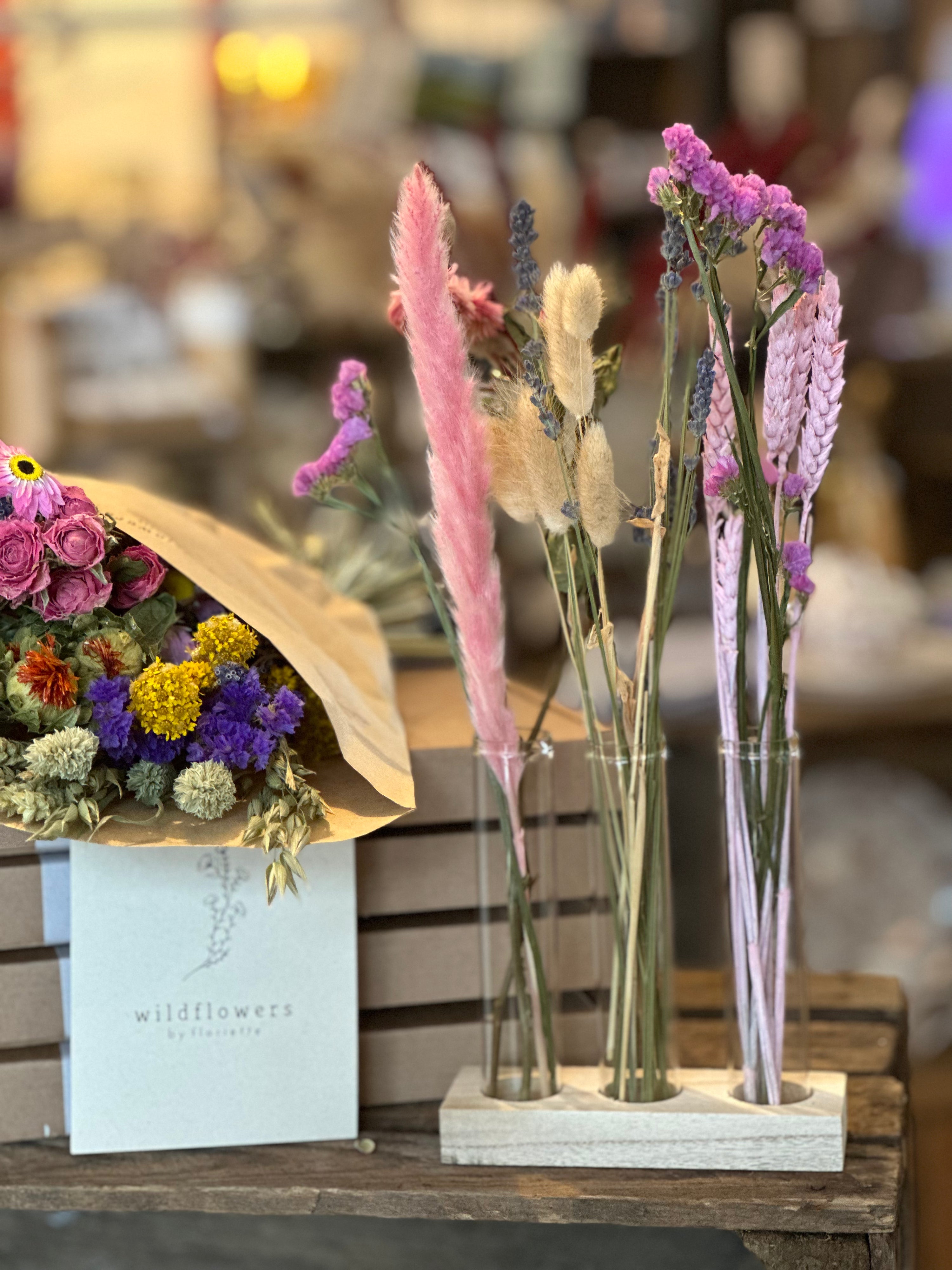 Trockenblumen Liebesbotschaft Paris