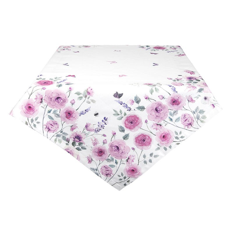 Tischdecke 100cm x 100cm -Lilac Roses-