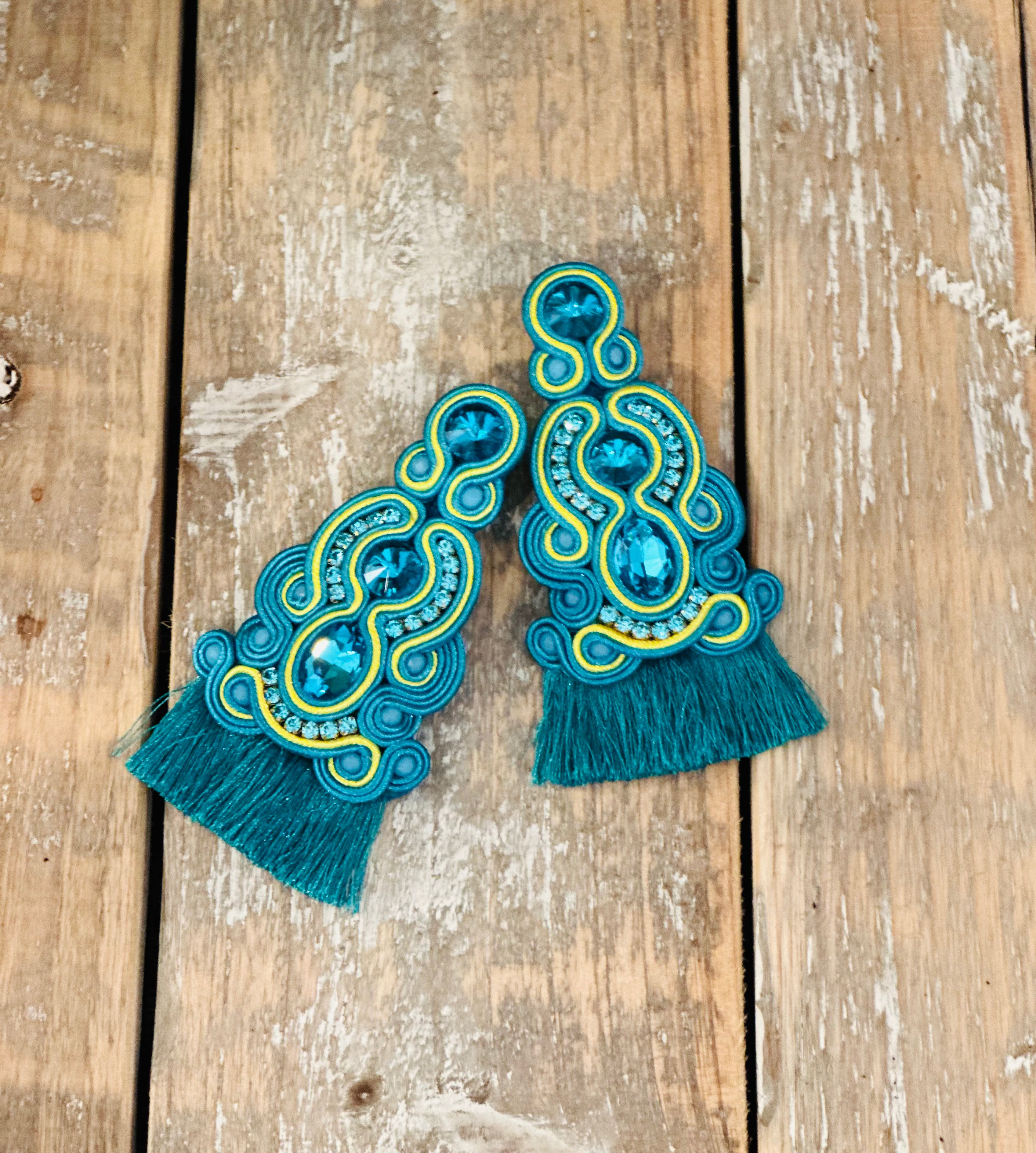 Big fringed One -Seaside Blue-