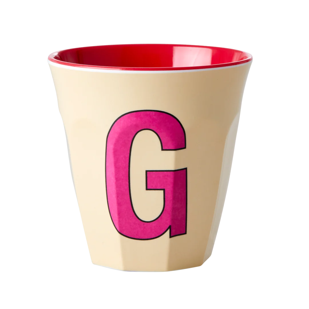 Happy Letter Mug -rosa-