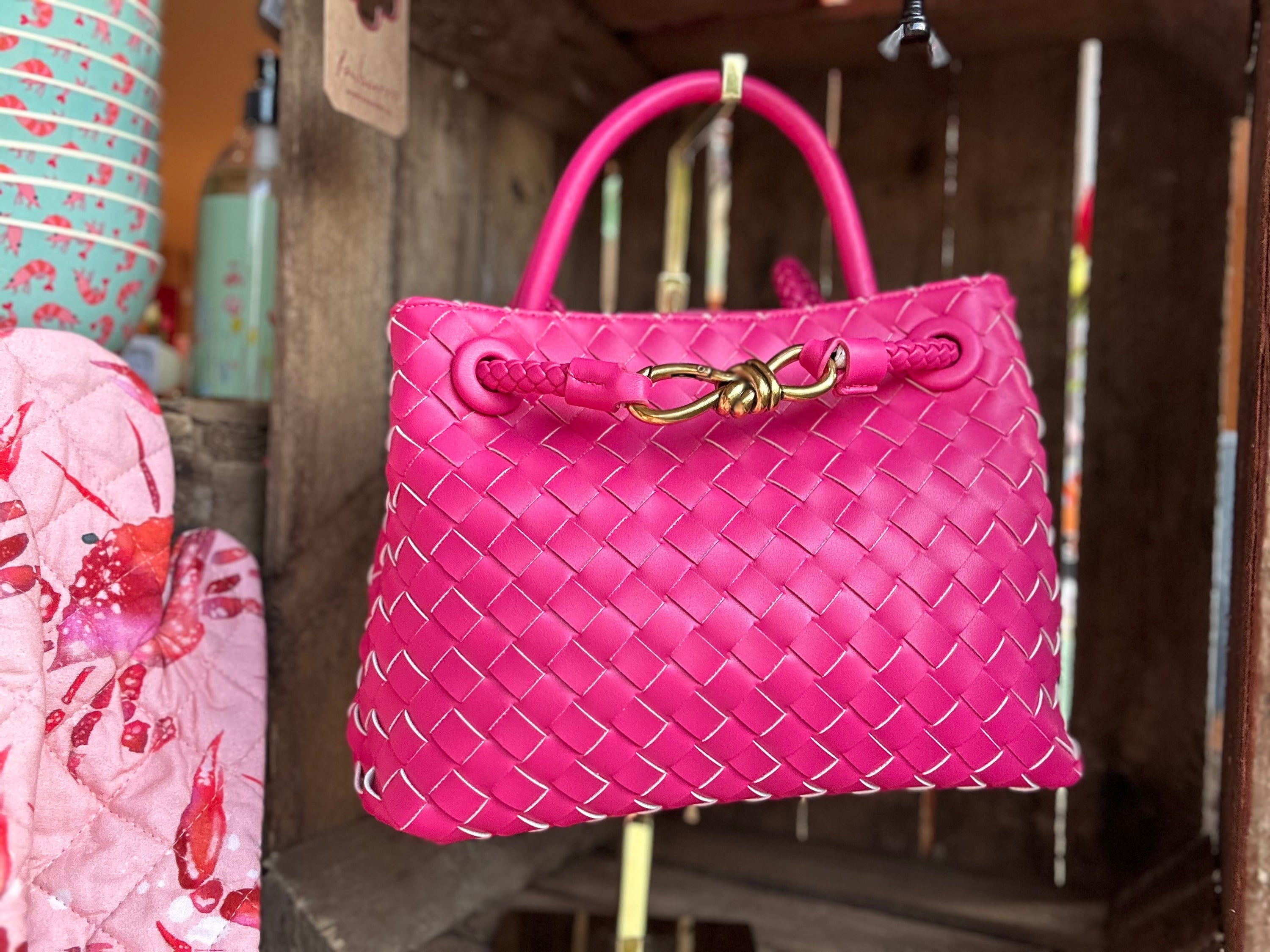 Woven Bag -Fuchsia-