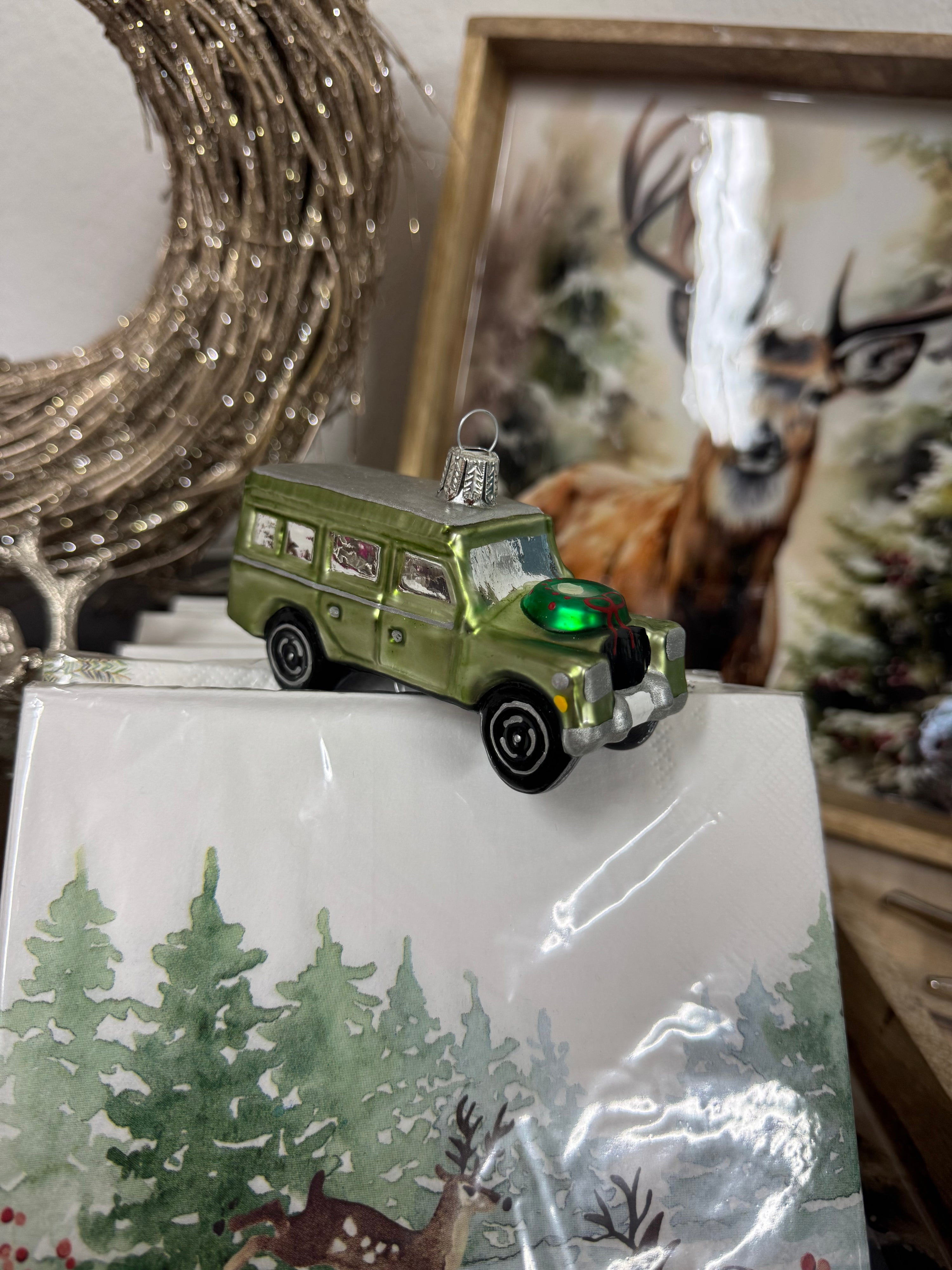 Baumanhänger Defender Geländewagen Grün