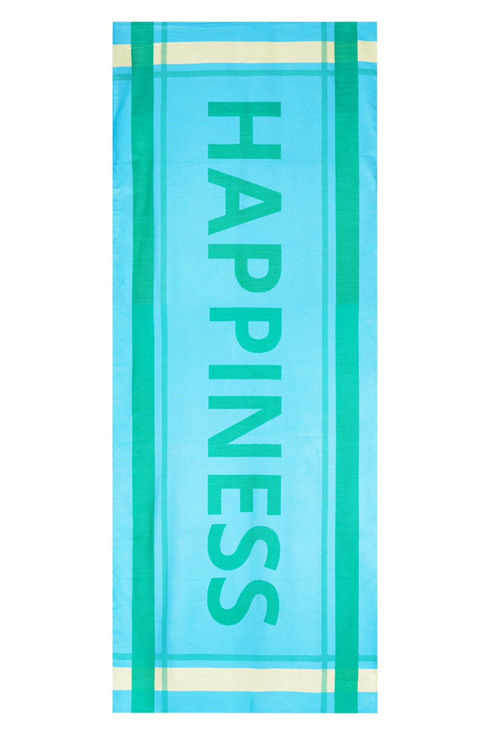 HAPPINESS Schal -Blau/Grün-