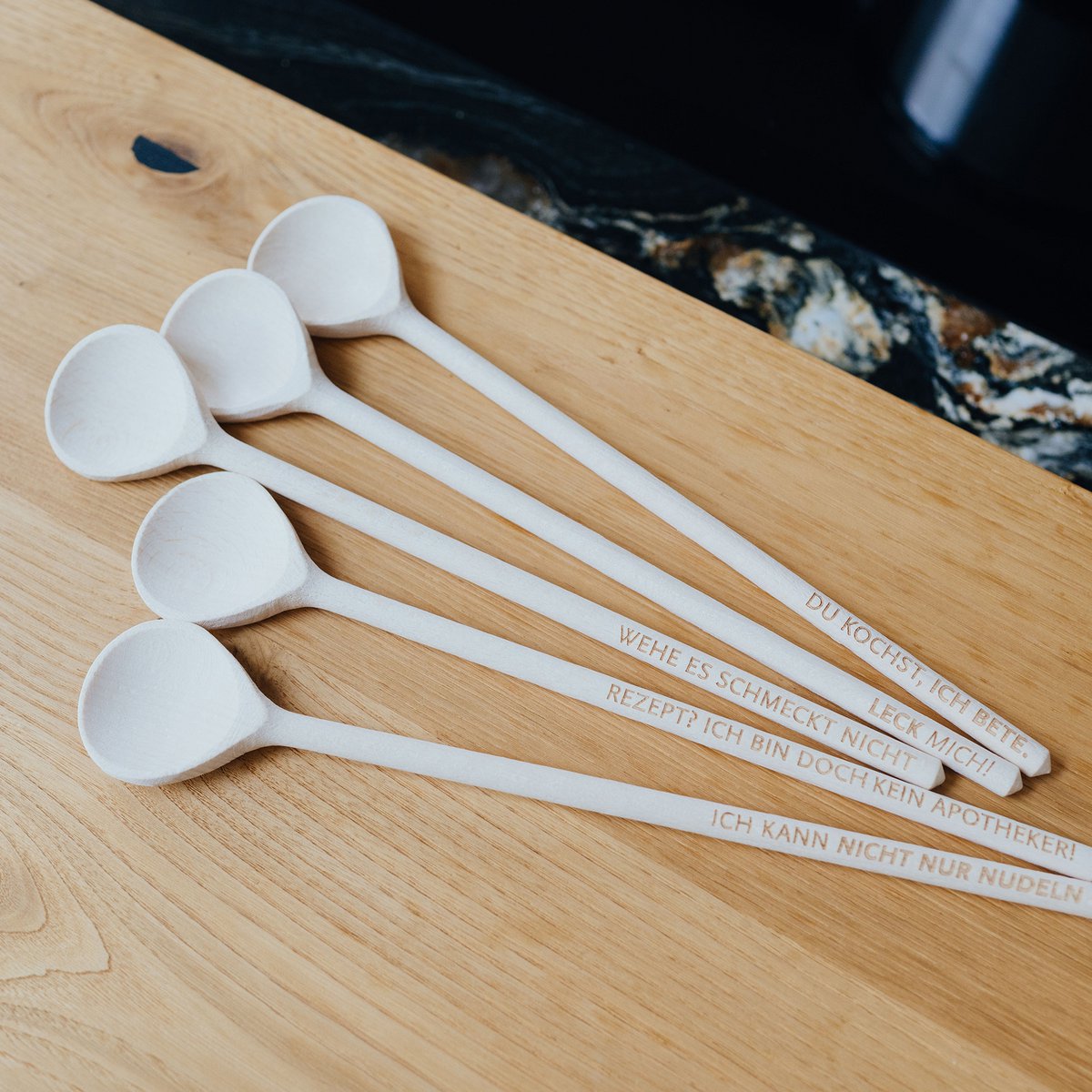 Kochlöffel mit Spruch