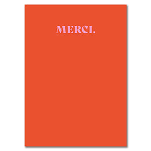 Postkarte "Merci"
