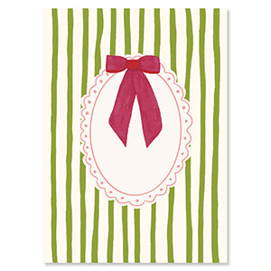 Postkarte Rahmen mit Schleife