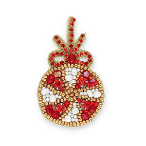 Brosche Christbaumkugel 6cm