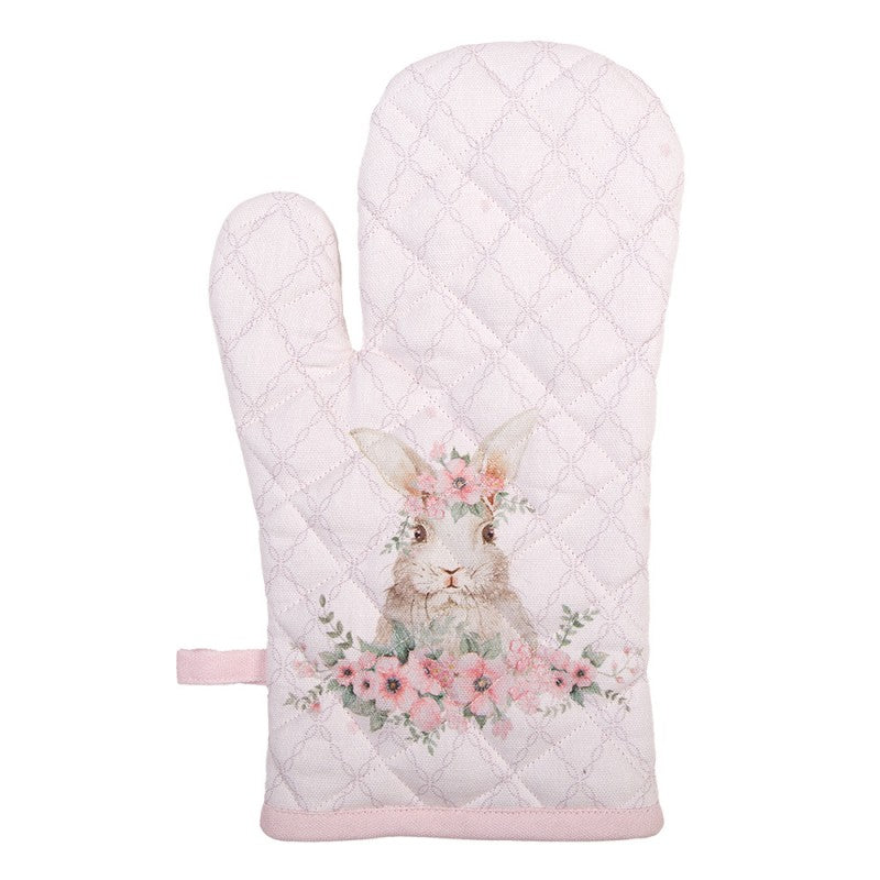 Ofenhandschuh Hase -rosa-