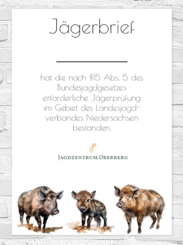 Jägerbrief -Version wählbar-