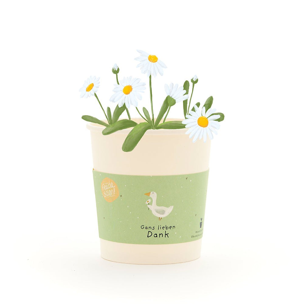 Blumenbecher - Gans lieben Dank!