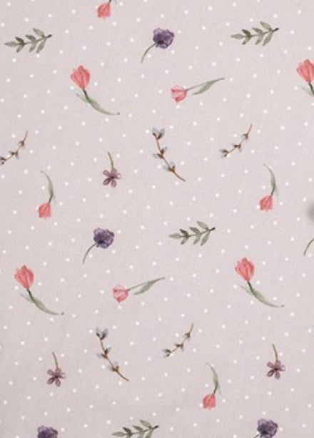 Geschirrtuch Streublumen -beige-