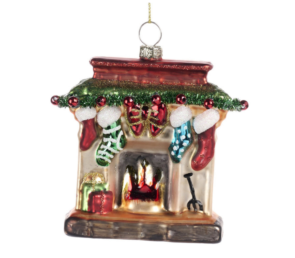 Baumanhänger Weihnachtskamin