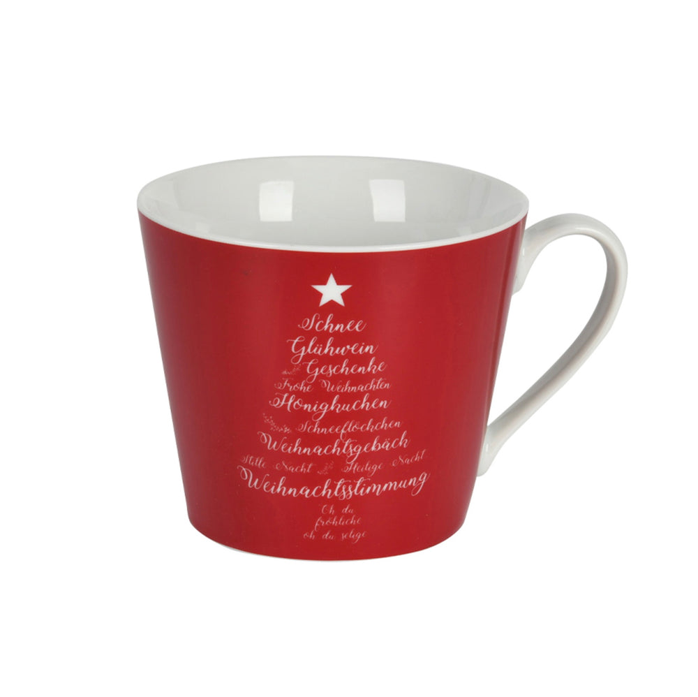 Christmas Words Red Kaffeetasse