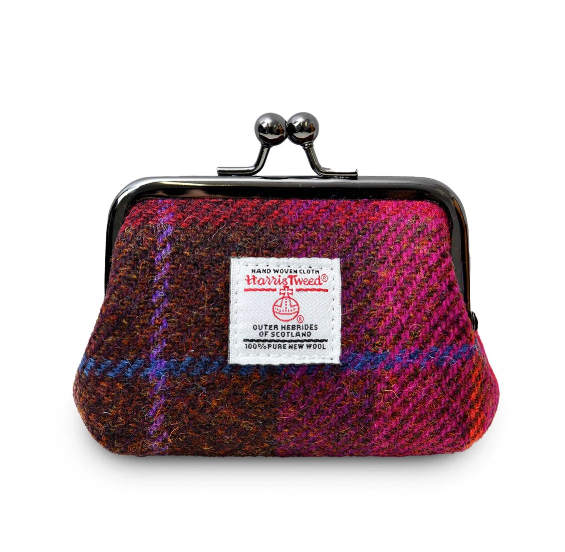 Tweed Geldbörse -Fuchsia Tartan-