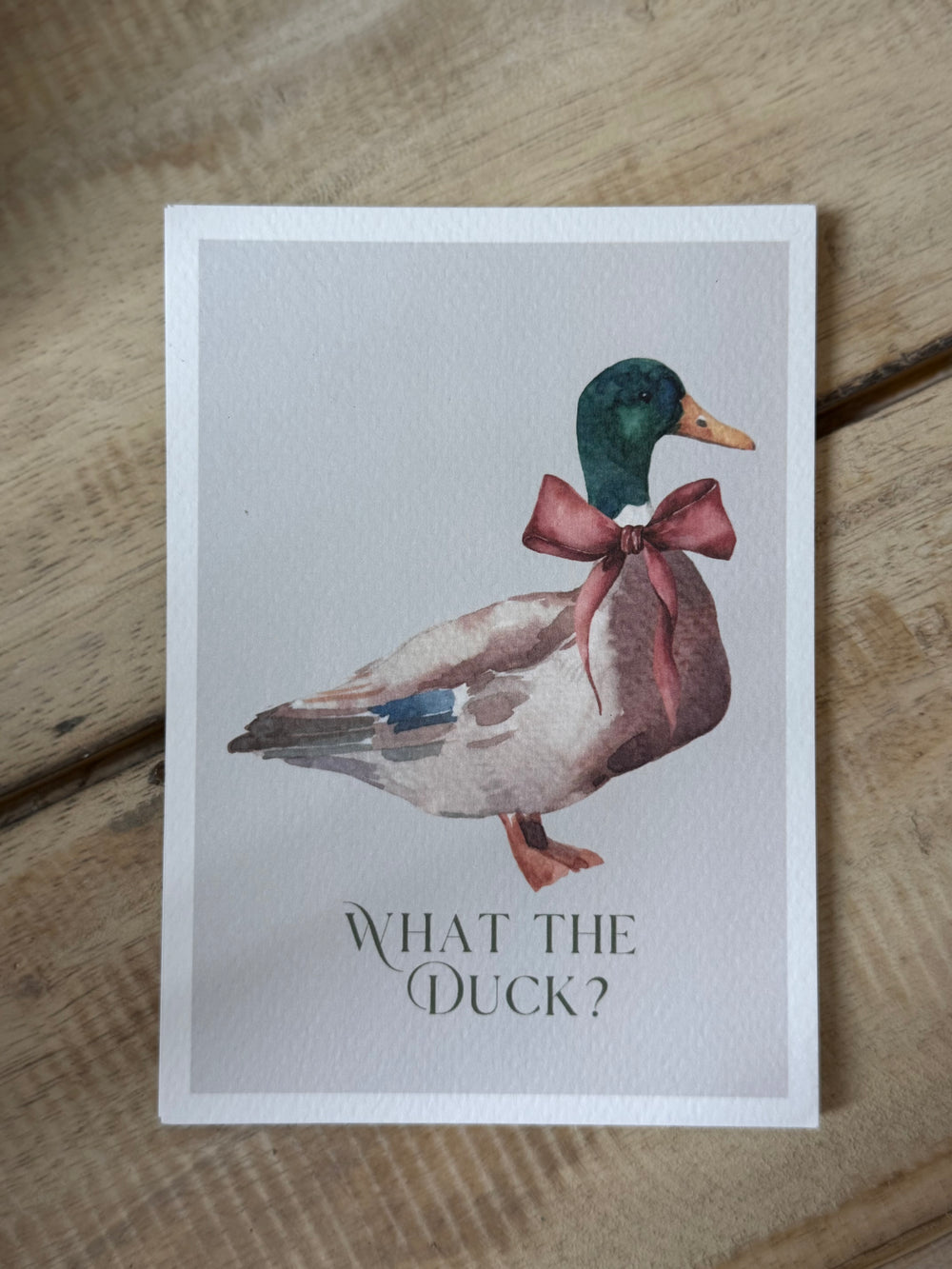 Postkarte What the Duck