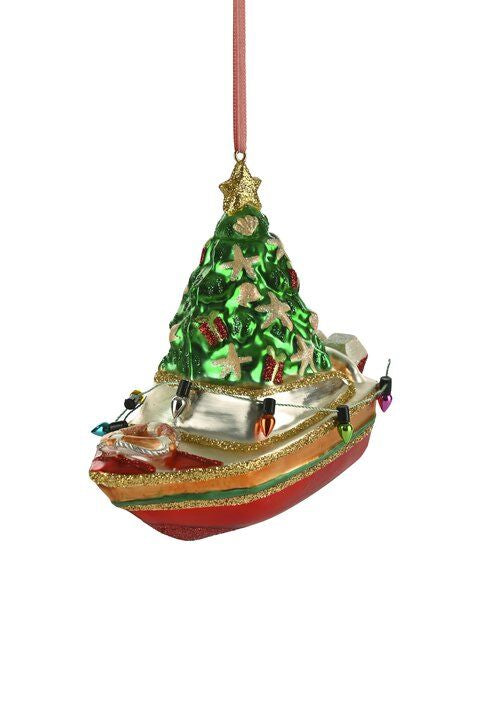 Baumanhänger Weihnachtsboot