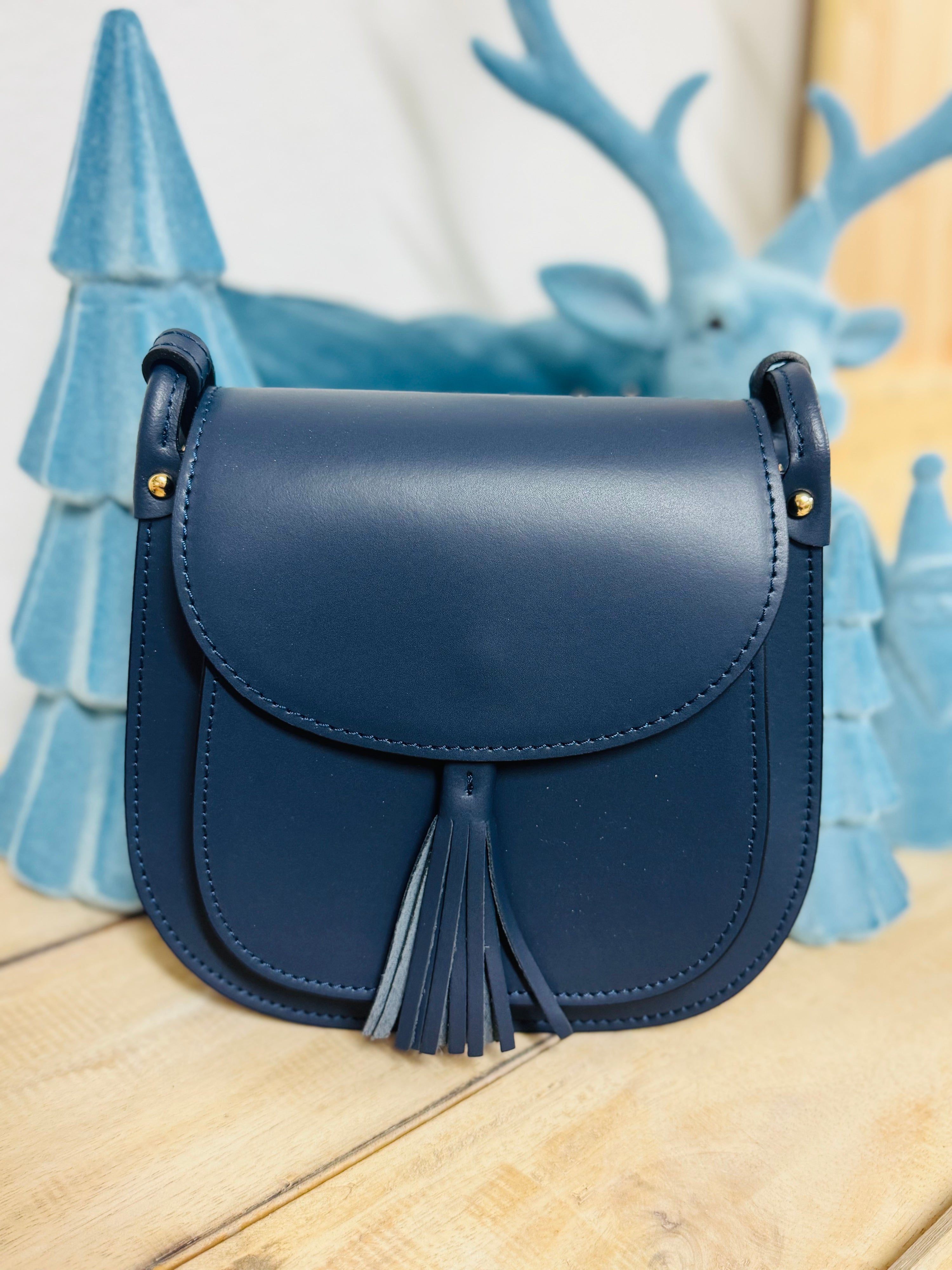 Leder Countrylife Bag -Marine-