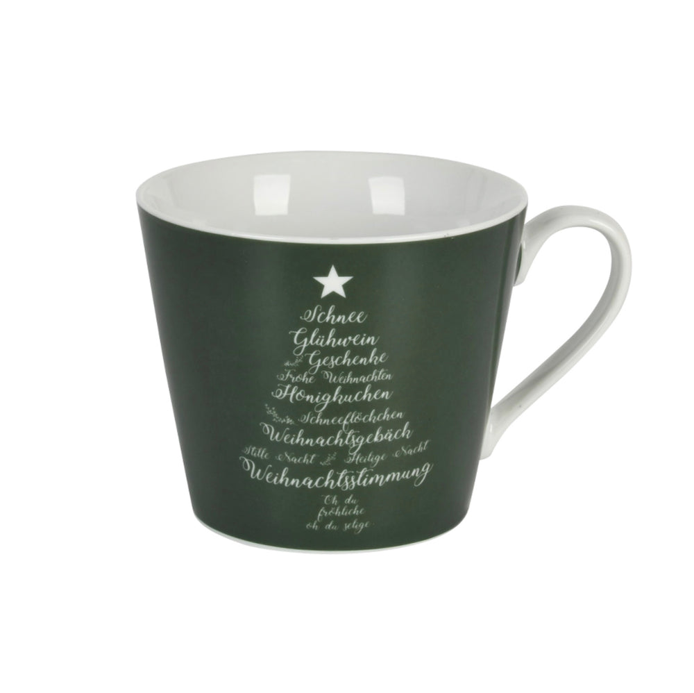 Christmas Words Green Kaffeetasse