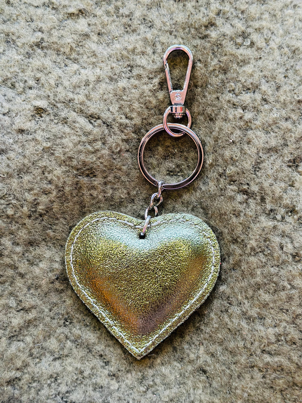 Herz Schlüsselanhänger aus Leder -Farbe wählbar-