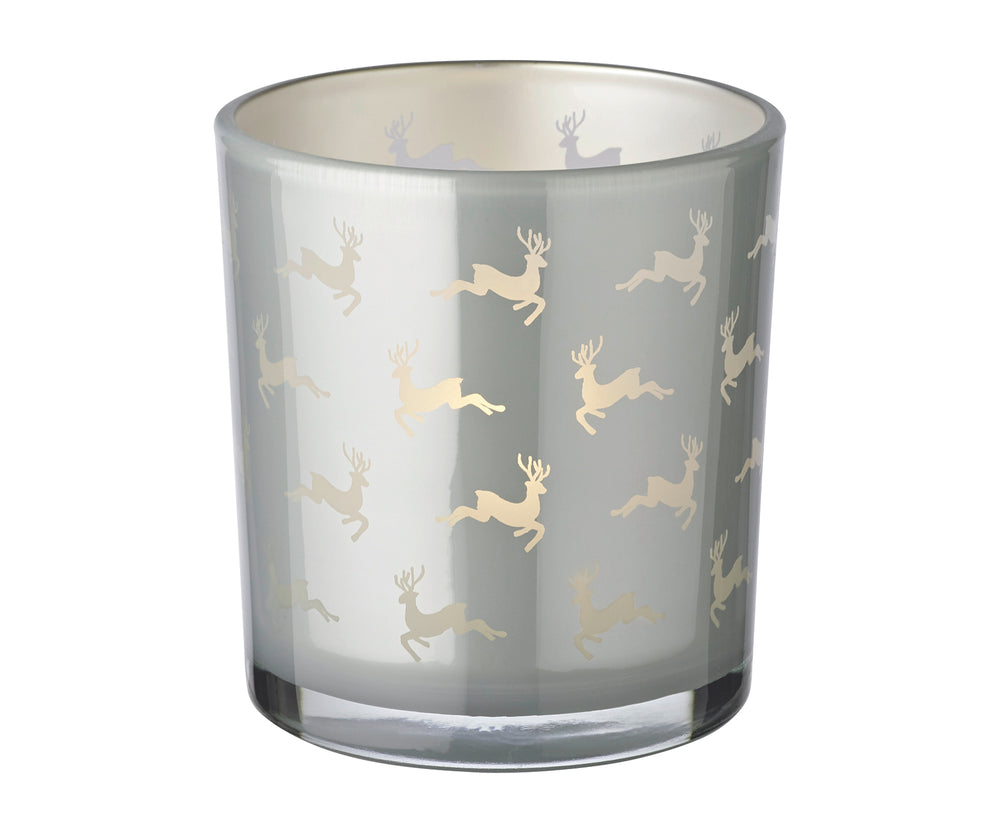 Windlicht Hirschgewimmel 8cm