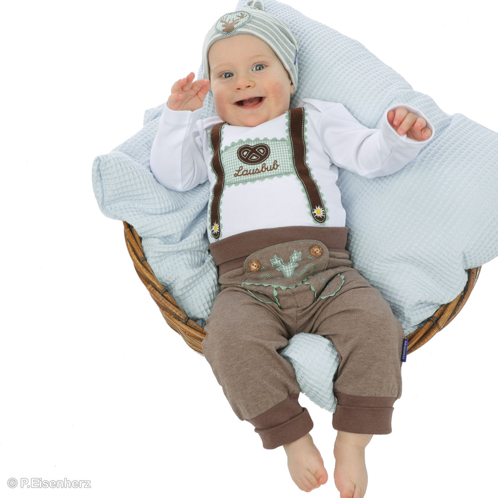 Baby Hose im Lederhosen Look