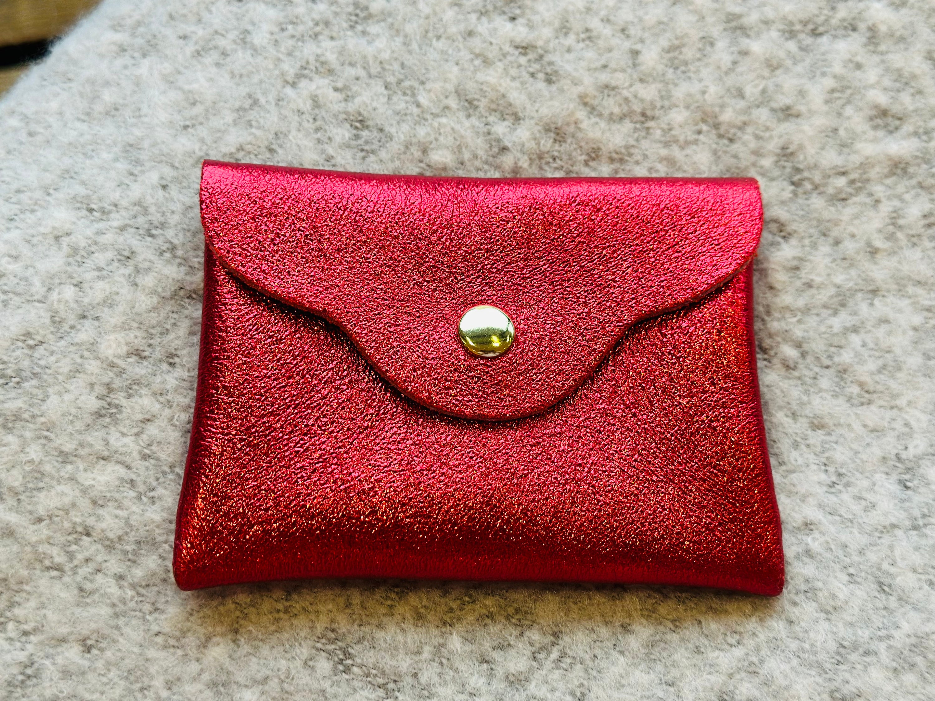 Leder Purse -Farbe wählbar-