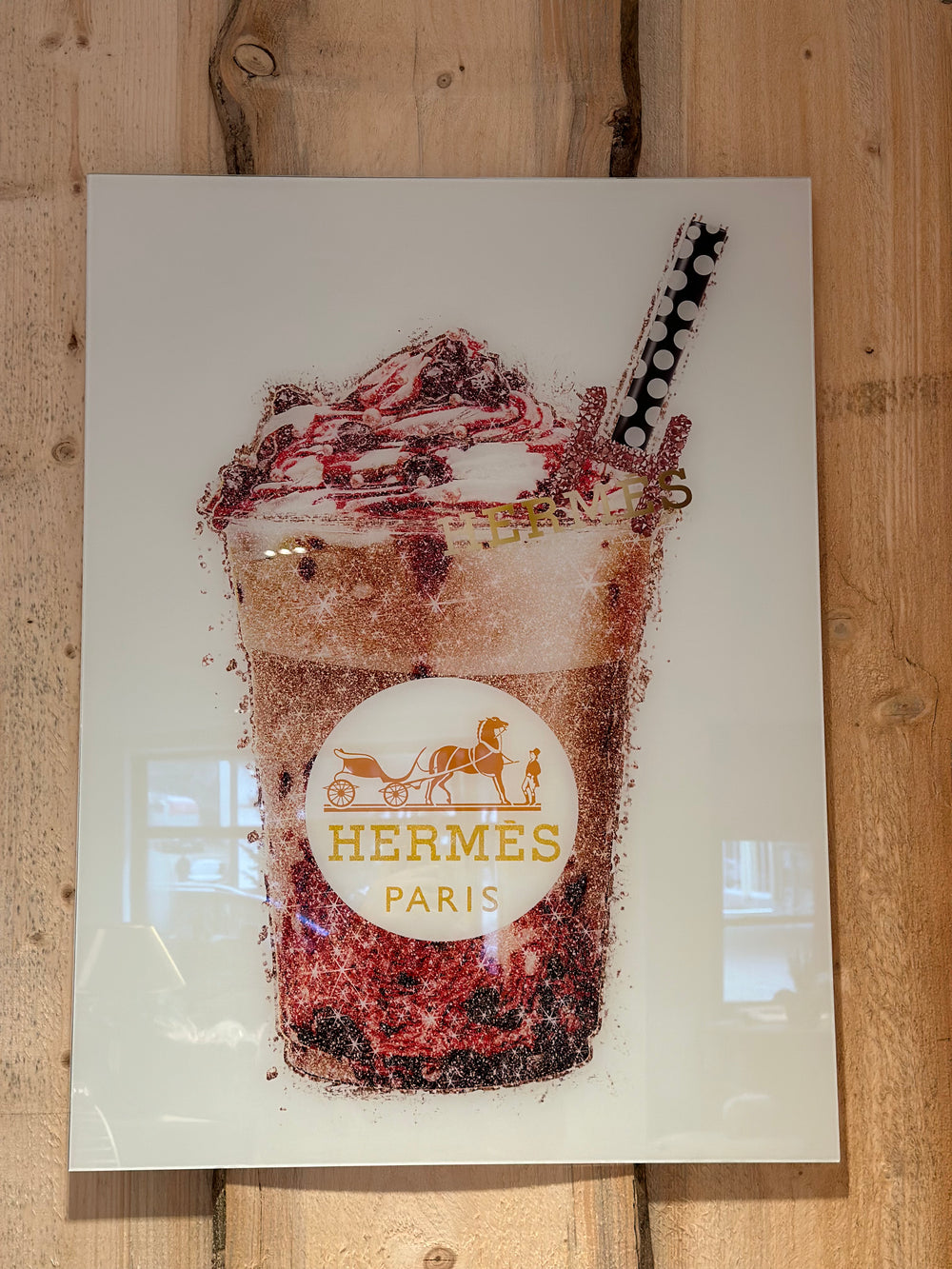 Glasbild Hermés Shake