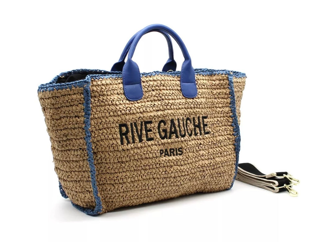 Rive Gauche Signature Collection Bag - Beach Bag Blue -