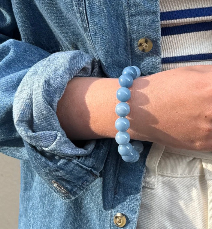 COURAGE - Chunky Aquamarine 12mm