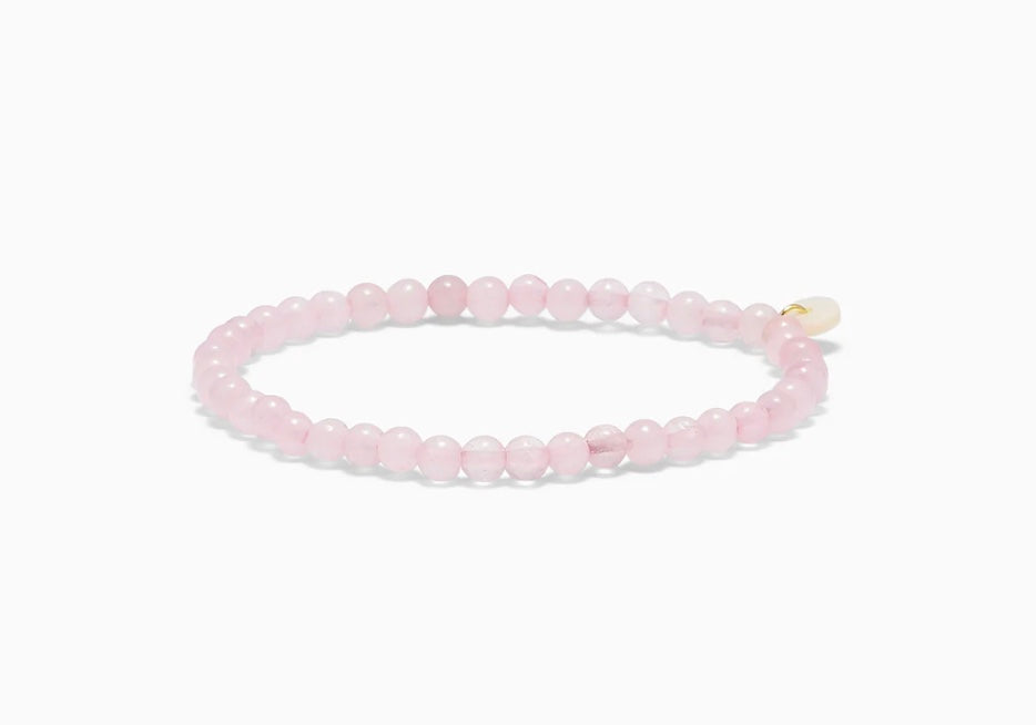 LOVE - Rosenquartz 4mm