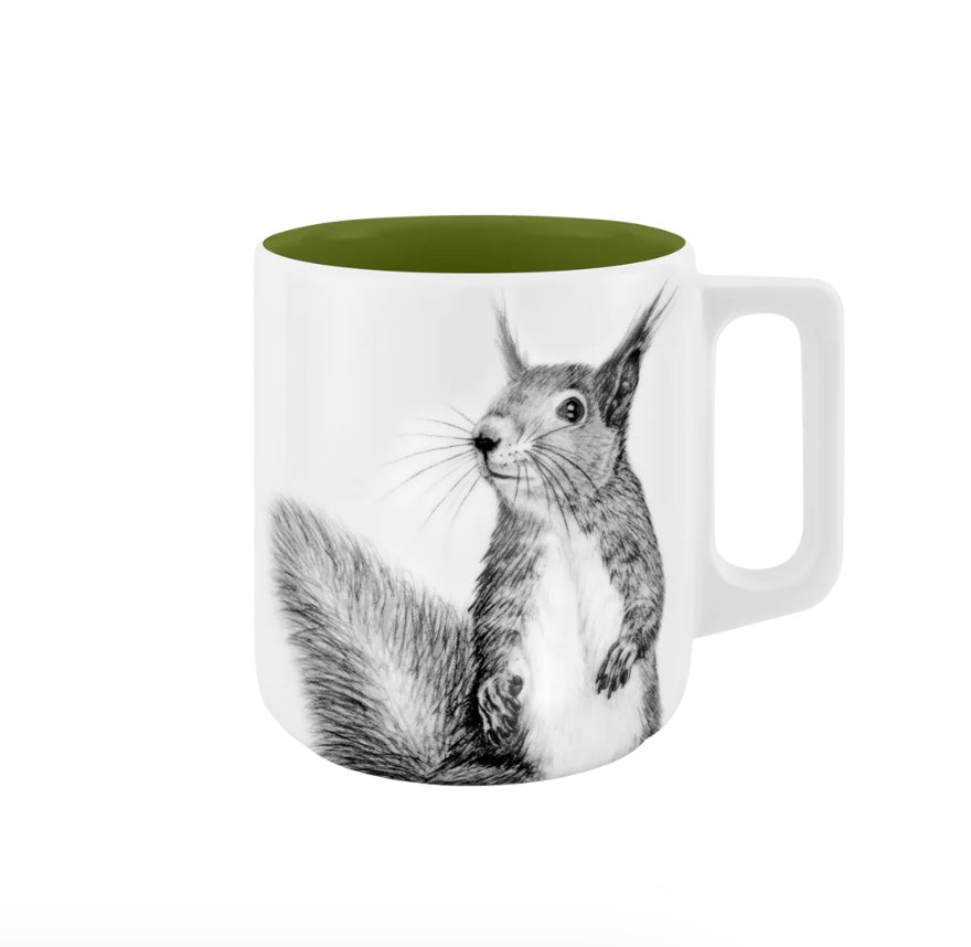 Becher mit Henkel - Eichhörnchen // Farbe Unterm Baum