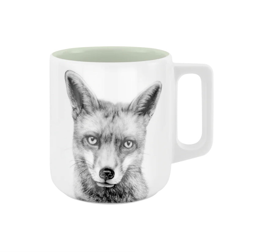 Becher mit Henkel - Fuchs // Farbe Nebelwiesen