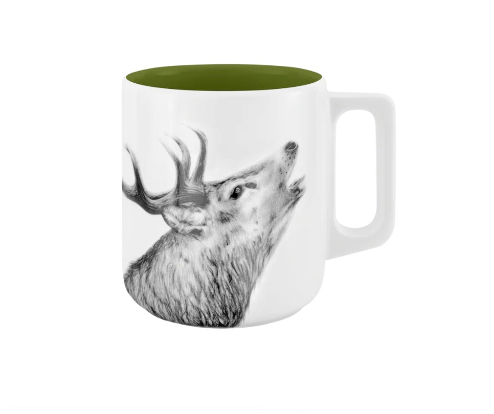 Becher mit Henkel - Hirsch // Farbe Unterm Baum
