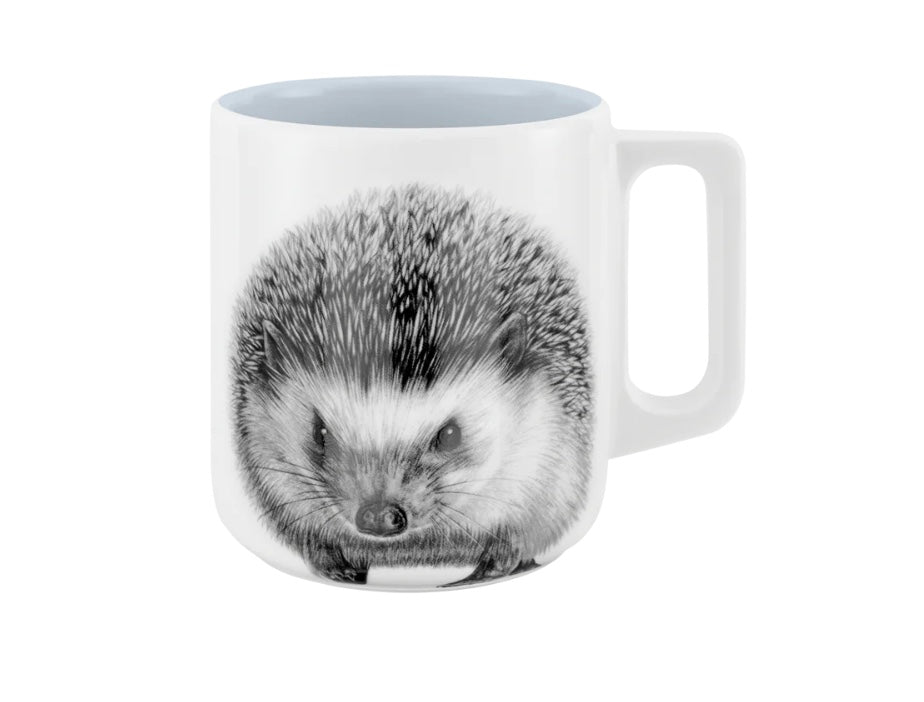 Becher mit Henkel - Igel // Farbe Raureif