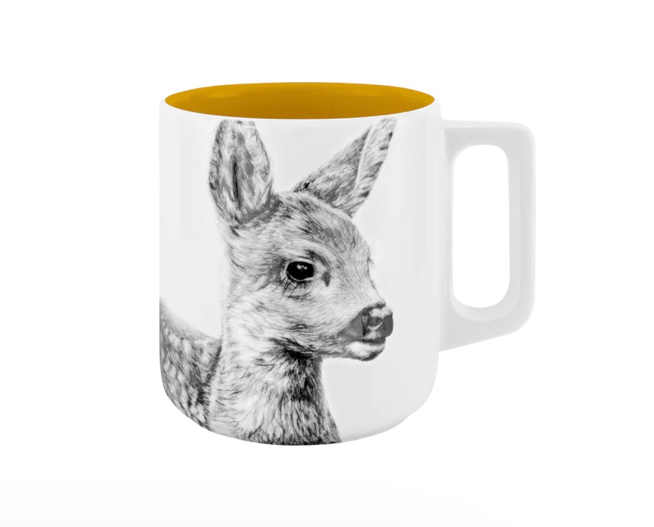 Becher mit Henkel - Kitz// Farbe Honig im Tee