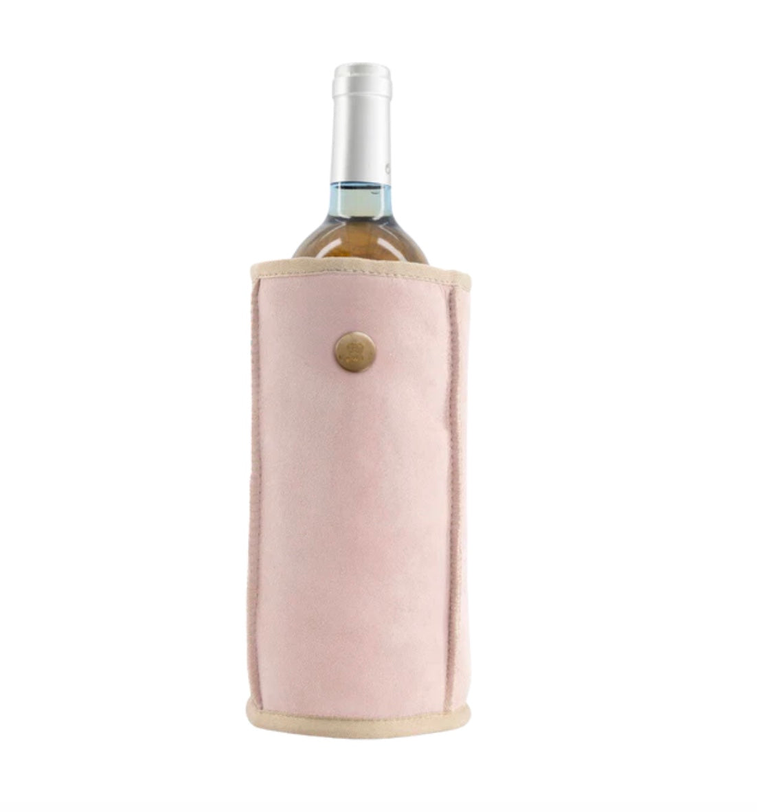 Weinkühler aus Wildleder -Rosy-