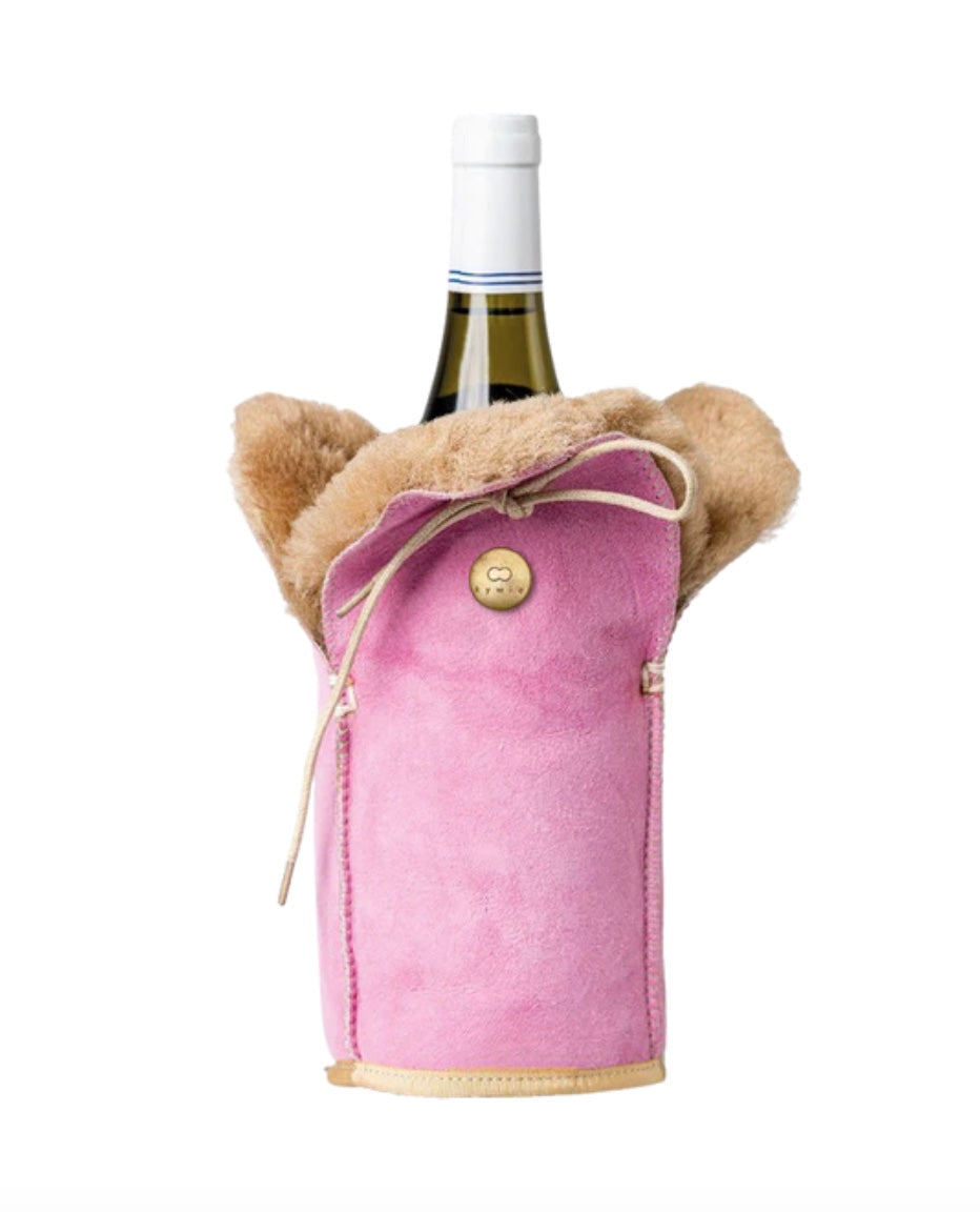 Wildleder Flaschenkühler // Wein, Champagner, Wasser -Candy-