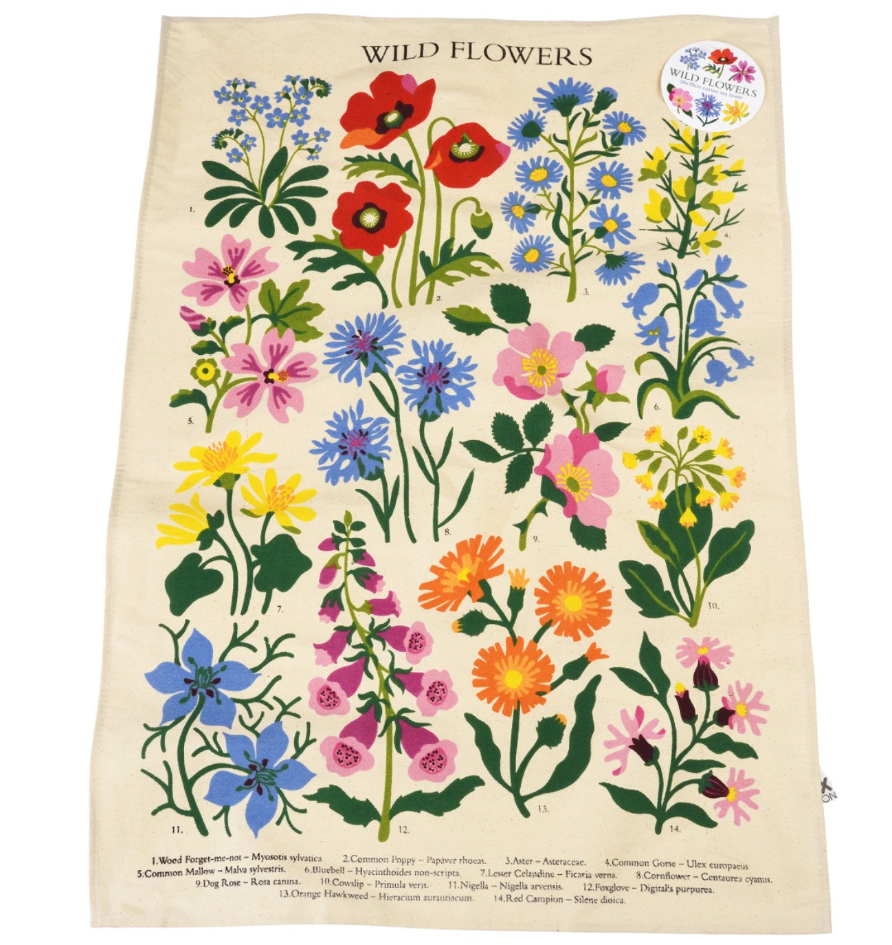 Geschirrtuch Wildblumen