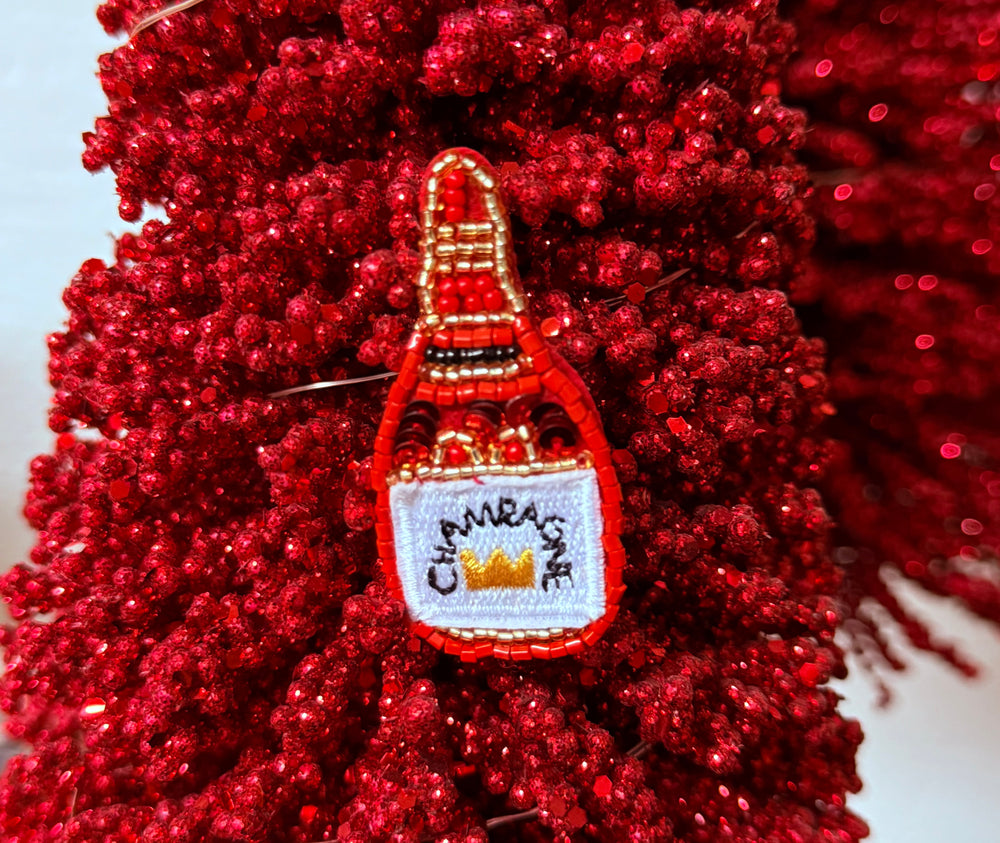 Brosche Champagner Bottle 6cm