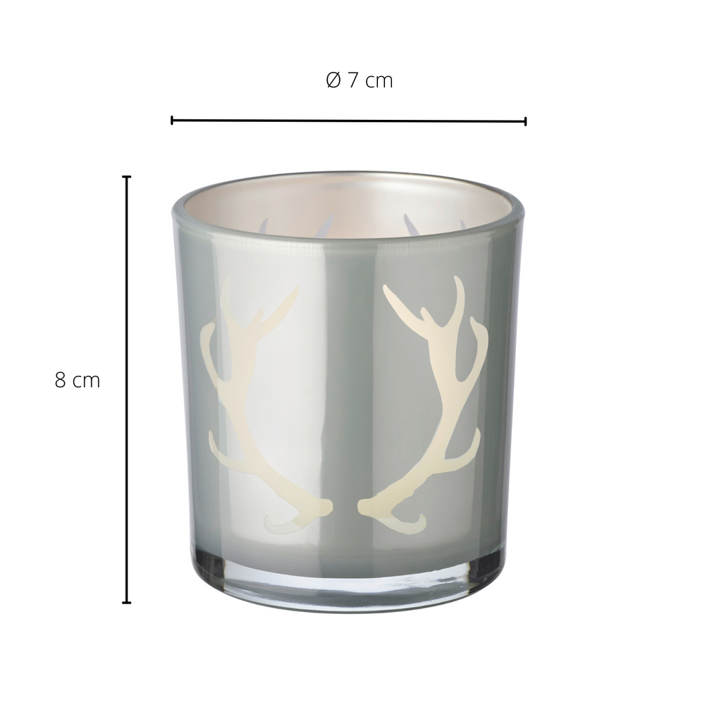 Windlicht Ati Hirsch 8cm