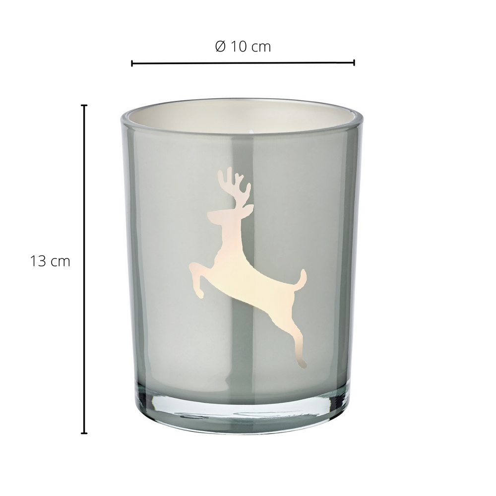 Windlicht Loki Hirsch links  13cm