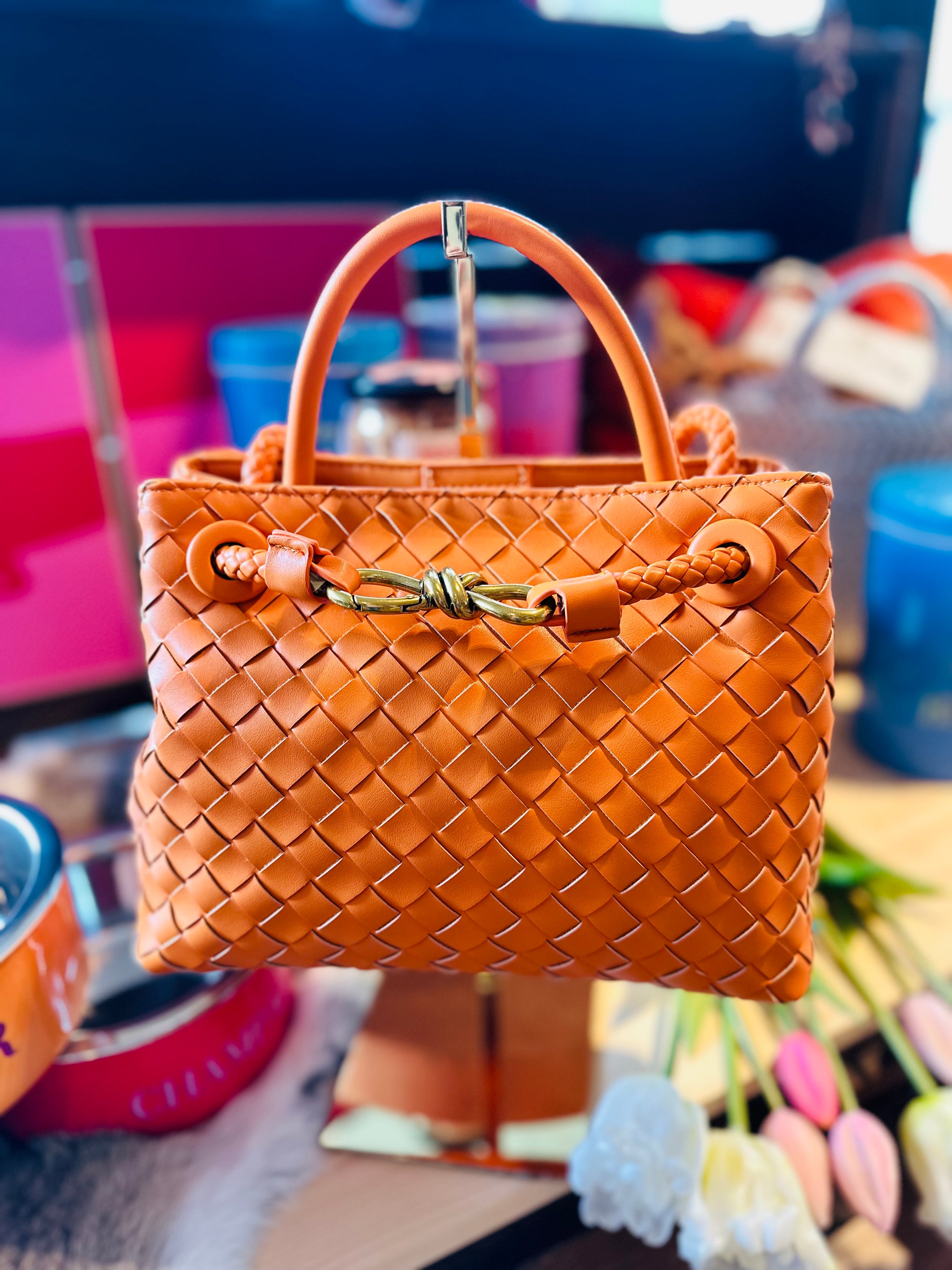 Woven Bag -Orangy-