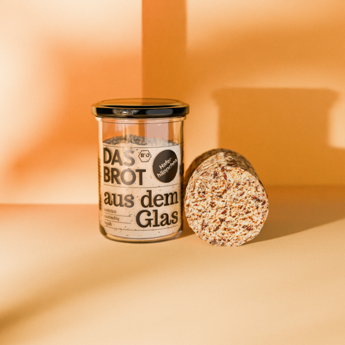 Bio-Brotbackmischung im Glas "Haferhäppchen" (200 g)