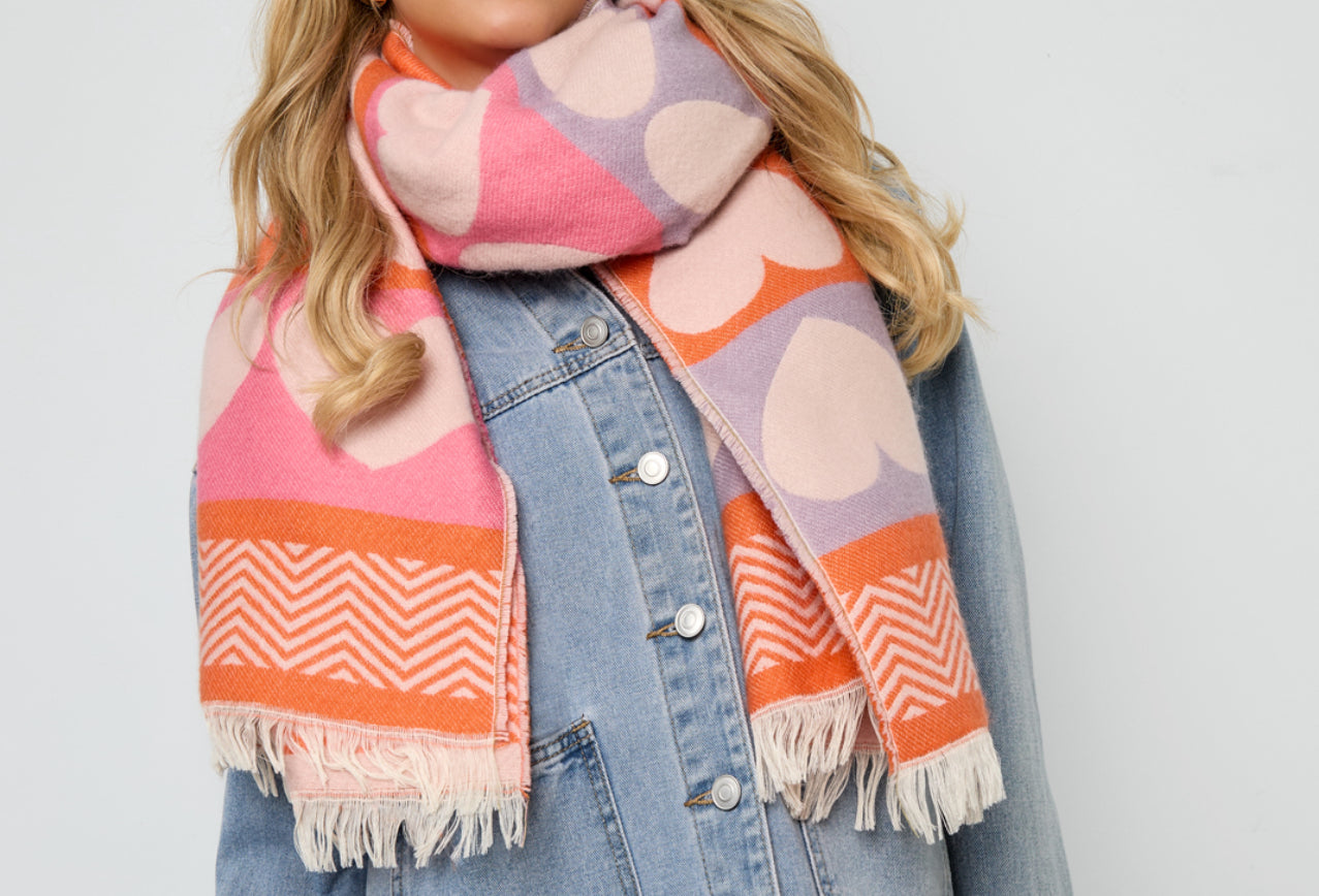 Happy Days Schal Rosa