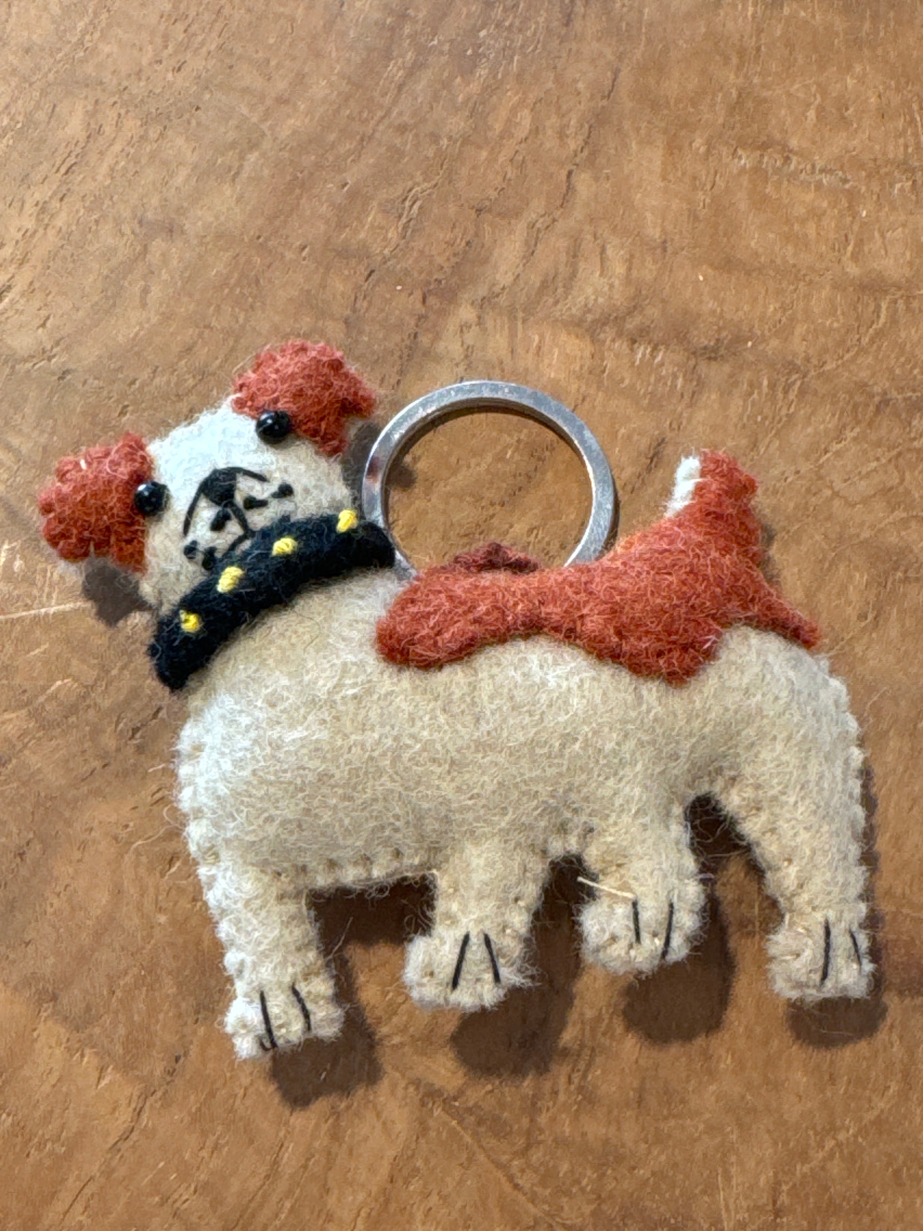 Filzhund Schlüsselanhänger