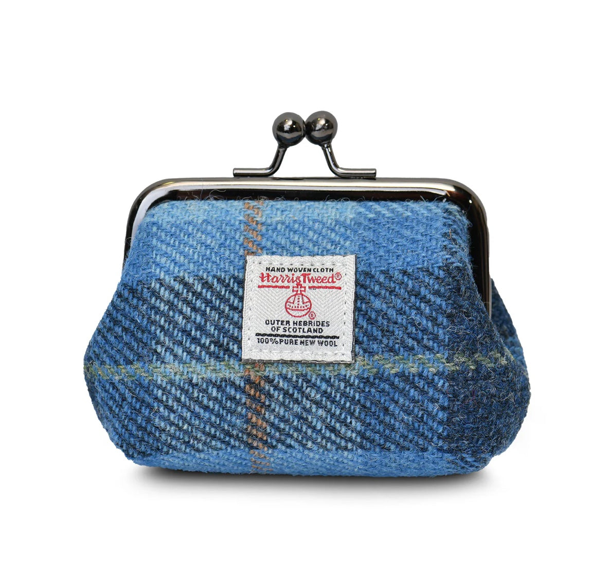 Tweed Geldbörse -Blue Tartan-